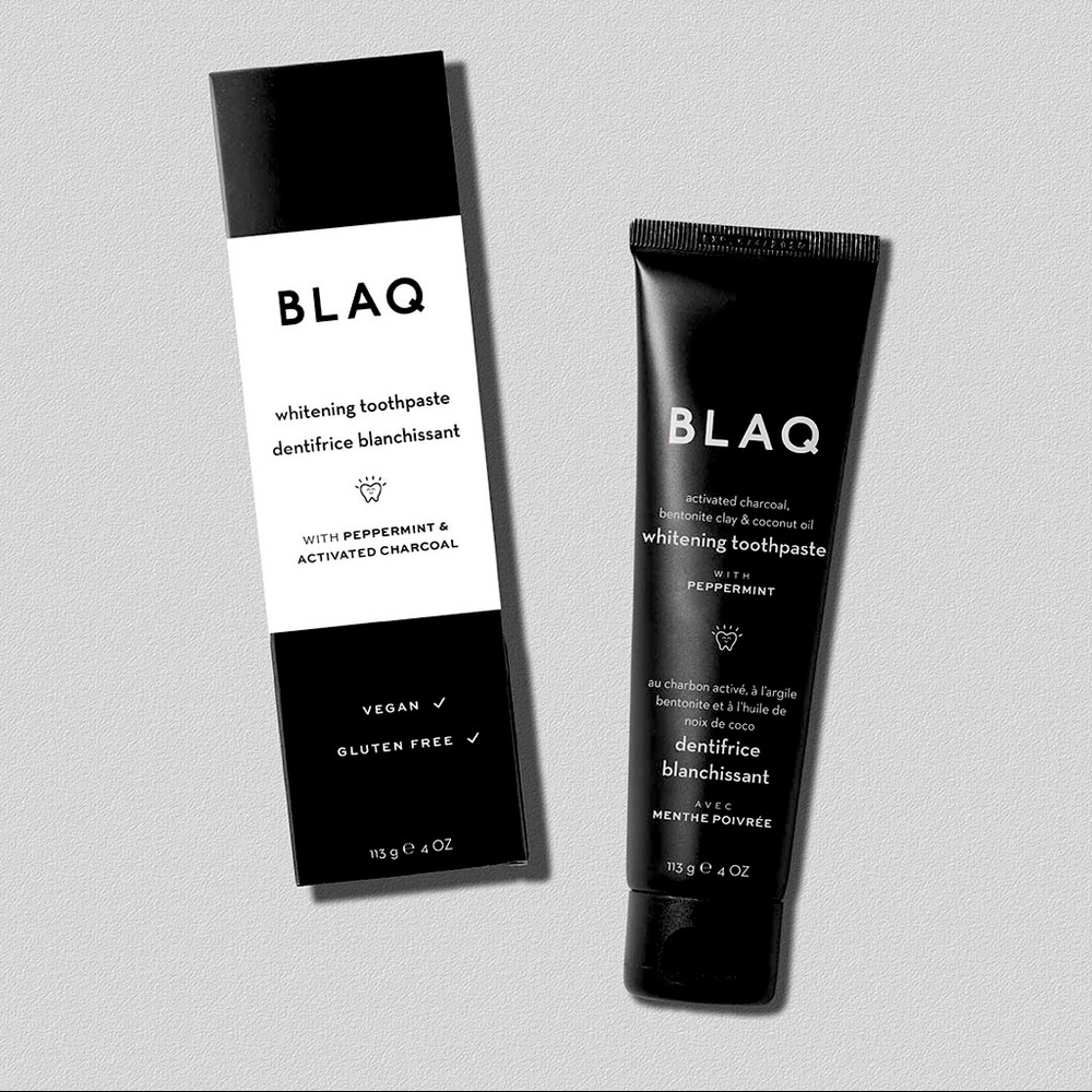 BLAQ Charcoal Whitening Toothpaste w/ Peppermint